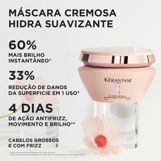 Máscara Capilar Kérastase Gloss Absolu Masque Crème Hydra-Glaze